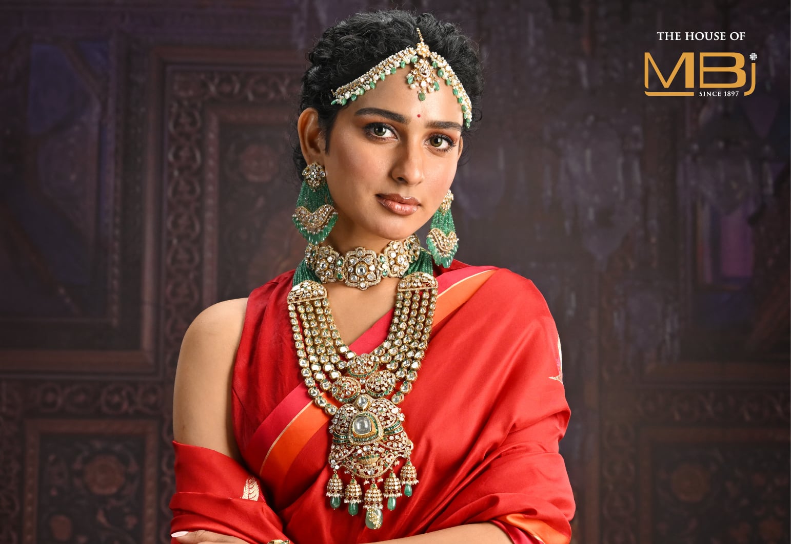 bridal jewellery in Jaipur — polki, kundan and diamond sets displayed at The House of MBJ